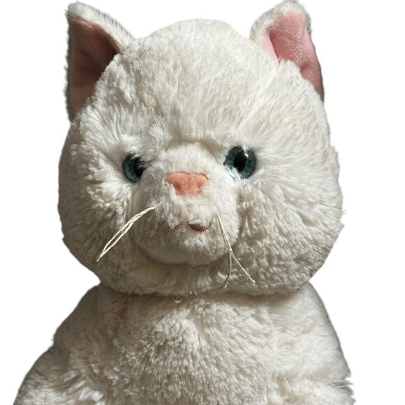 Build-A-Bear Kitty Cat Plush Toy Stuffed Animal White Himalayan Persian Blue Eye - Picture 2 of 6